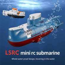 Mini barco elétrico de controle remoto, brinquedo para crianças, rc submerso 6ch com rádio e controle remoto 2024 - compre barato