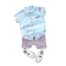 New Summer Baby Clothes Suit Children Fashion Boys Cartoon Shirt Shorts 2Pcs/sets Toddler Casual Clothing Infant Kids Tracksuits 2024 - buy cheap