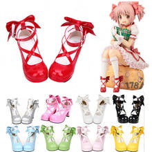 Anime Puella Magi Madoka Magica Kaname Madoka Lolita Platform Pumps High Heels Cosplay Shoes girls Lolita shoes thick heel cute 2024 - buy cheap