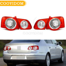 Автомобильный наружный внутренний левый и правый светодиодный задний светильник DRL для VW Passat B6 Sendan 2006 2007 2008 2009 2010 2011 Автомобильный Стайлинг 2024 - купить недорого