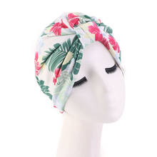 Muslim turban bonnet for woman boho national style print inner hijab caps arab headwrap turban femme musulman women head scarf 2024 - buy cheap