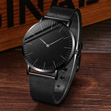 Minimalist Men's Watch Fashion Sports Watch For Men Simple Men Business Stainless Steel Mesh Quartz Watch Relogio Masculino 2024 - buy cheap