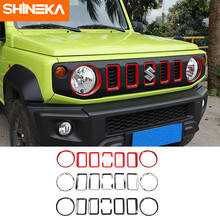 SHINEKA Car Styling For Suzuki Jimny Car Front Grille Headlight Decoration Cover Stickers Kit For Suzuki Jimny 2019+ Accessories 2024 - buy cheap