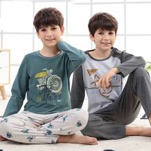 Spring Kids Boys Pajamas Sets Cotton Pyjamas Teen Girls Sleepwear  Long Sleeves Teenage Clothes Children Home Clothes Nightwear 2024 - buy cheap