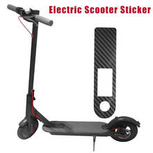 Scooter elétrico adesivo de fibra de carbono impermeável anti-deslizamento película protetora para xiaomi mijia m365 pro scooter acessórios 2024 - compre barato