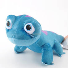 Bruni salamander lagarto azul 25cm pelúcia boneca brinquedo varejo 2024 - compre barato