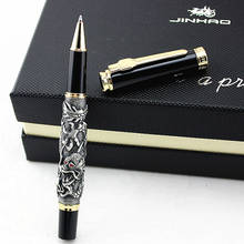 Wholesale Jinhao Metallic gray Dragon Ballpoint/Roller Ball/Ball Point/Rollerball Pen Free Shipping Pens 2024 - buy cheap