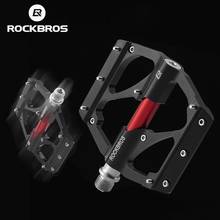 Rockbros-pedal de ciclismo ultraleve de liga de alumínio, antiderrapante, para mtb, bicicleta de estrada 2024 - compre barato