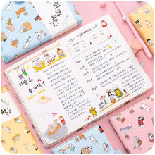 Student cute hand book set creative small fresh color page hand account girl hand-painted diary notebook 2024 - buy cheap