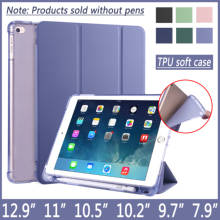 Case for ipad air 3 2 Pro 10.5 11 12.9 2020 mini 4 5 with pencil holder cover 2017 9.7 inch 10.2 2019 6th 7th generation shell 2024 - buy cheap