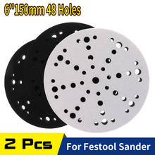 6''48 Holes Foam Soft Interface Pad Hook and Loop Sponge Cushion Buffer Pad Protection Disc For Festool Sander Abrasive Tools 2024 - buy cheap
