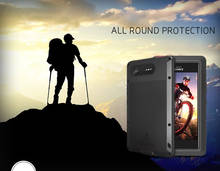 Для Sony Xperia XZ1 Чехол ударопрочный от Love Mei грязеотталкивающий водостойкий металлический бронированный чехол для телефона для Sony Xperia XZ1 Compact/XZ1 Mini 2024 - купить недорого