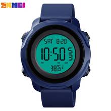 SKMEI-relojes deportivos digitales para hombre, pulsera con medición de temperatura, 5bar, impermeable, luminoso, Masculino 2024 - compra barato