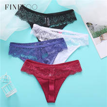 FINETOO Lace Thongs Sexy Panties Women Underwear Lace Floral G-String Sexy Briefs Woman Thong T-back Female Underpants Lingerie 2024 - buy cheap