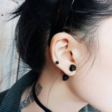 Pendientes de tuerca hexagonal para hombre y mujer, aretes de tuerca de acero inoxidable, accesorios de joyería Vintage, estilo Punk, color negro, 2020 2024 - compra barato