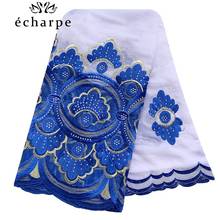 High Quality African Women Scarf, Big Embroidery Turban, Soft Cotton Splicing big scarf , Shawls wraps pashmina EC193 2024 - buy cheap