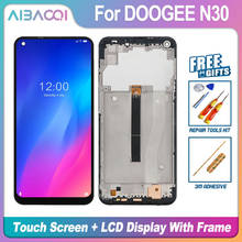 AiBaoQi новый оригинальный 6,55 дюймовый сенсорный экран + 1600x720 ЖК-дисплей + рамка в сборе Замена для телефона Doogee N30 2024 - купить недорого