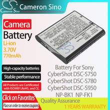 CameronSino Battery for Sony CyberShot DSC-S750 DSC-S780 DSC-S950 DSC-S980 DSC-S950/B fits Sony NP-BK1 Digital camera Batteries 2024 - buy cheap