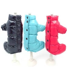 Теплая зимняя одежда для собак комбинезон для собак четыре лапы костюм для маленьких собак утепленная куртка комбинезон для йоркширских терьеров и чихуа-Хуа 2024 - купить недорого
