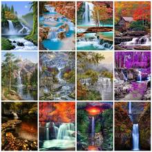 Waterfall Cross Stitch Diamond Painting Landscape Rhinestone 5D DIY Diamond Embroidery Bead Picture Kits Handwork Gift for Decor 2024 - buy cheap