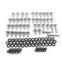 Kit de pernos de carenado de aluminio para motocicleta, Piezas de motocicleta de posventa, para Honda CBR 1999 F4/ 01-07 CBR 2000 F4i, plata, 600-600, Envío Gratis 2024 - compra barato