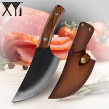 XYj  Forged Handmade Stainless Steel High Carbon Kitchen Chopping Bone Knife  Sharp Blade Wooden Handle bone knife  Kitchen Tool 2024 - buy cheap