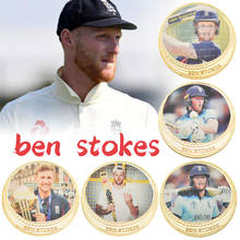 Cricket Superstar Ben Stokes Gold Plated Coins Collectibles with Box Europe British Bullion Coins Original Gift Dropshipping 2024 - buy cheap
