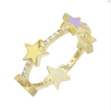 Star Trail Stackable band fashion Finger Ring For Women Wedding pastel enamel star design jewelry 2024 - buy cheap