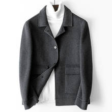 Spring Wool Coat Men Short Korean Man Jacket Mens Coats and Jackets Handmade Overcoat Casual Manteau Homme 4430 KJ1933 2024 - buy cheap