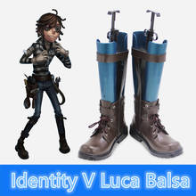 Identity V-zapatos de Cosplay de luca-balsa, uniformes de pelo sintético resistente al calor para Halloween y Cosplay, con gorro 2024 - compra barato