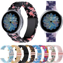 Correa de resina para reloj Samsung Gear S2 Classic/Galaxy Watch 42/S4/Active 2 40/44/3 41, accesorios de pulsera de repuesto 2024 - compra barato