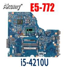 Материнская плата для ноутбука Akemy для ACER Aspire E5-772 i5-4210U материнская плата 14276-1M SR1EF N16V-GM-B1 DDR3 2024 - купить недорого