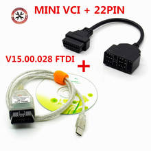 OBD2 Car Diagnostic Cable MINI VCI Diagnostic Scan Tool Compatible for TOY-OTA Diagnostic Test Line TIS J2534 V15.00.028 2024 - buy cheap