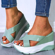 DORATASIA-Sandalias de plataforma para mujer, zapatos de tacón alto con cuñas a la moda, para playa, gran oferta, 2020 2024 - compra barato