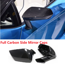 Cubiertas de espejo de fibra de carbono seco, para Lamborghini, aventurador, LP700-4, 2011-2014, tapas de espejo lateral, estilo de repuesto 2024 - compra barato