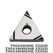 100% Original TNGG TNGG160402L NX2525 TNGG160402R TNGG160404L TNGG160404R TNGG220408L 10 Uds. CNC torno insertar hoja de carburo 16MM 2024 - compra barato