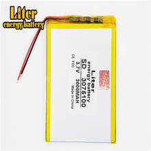 Bateria de lítio polímero, de lítio, 3075100 v 3.7 mah, tamanho de bateria de energia litro para 3 tablet pçs pda produtos digitais 2024 - compre barato