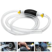 Bomba manual de transferência de combustível para carro, sifão de alto fluxo portátil 2m para gás gasolina, gasolina, óleo diesel líquido, água, tanque de peixe 2024 - compre barato