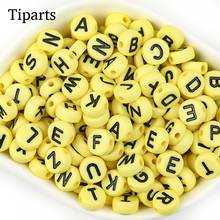 100Pcs Letter Acrylic Beads Round Flat Alphabet Square Cube Loose Spacer Beads For Jewelry Making Handmade Diy Bracelet Necklace 2024 - buy cheap