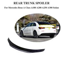 W177 Carbon Spoiler For Mercedes-benz A180 A200 A250 Sedan 2018 2019 New A Class Rear Trunk Spoiler Wing 2024 - buy cheap