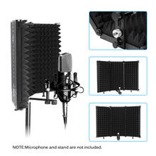 HOT Foldable Studio Isolation Shield Steel Acoustic Foams Panel Studio Recording Microphone Accessories Flexibility For Tabletop 2024 - buy cheap