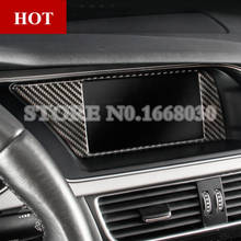 Carbon Fiber Center Console GPS Navigation Cover Trim For Audi A4 S4 2008-2015 Car accesories interior Car decoration 2024 - buy cheap