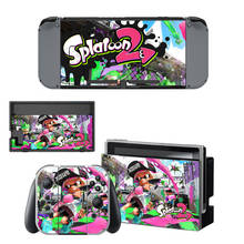 15 стилей, Виниловая наклейка в стиле s Splatoon, наклейка для консоли Nintendo Switch NS NX и игровых аксессуаров Joy-con 2024 - купить недорого