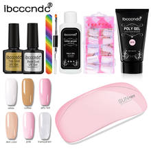 Ibcccndc-Kit de extensión de uñas, 30g, extensión rápida de uñas, Gel acrílico duro UV LED, juego de esmaltes con nailamp 2024 - compra barato