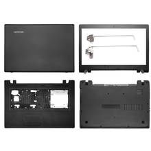 Novo portátil para lenovo ideapad 110-17 110-17ikb 110-17acl série capa traseira superior/moldura dianteira/dobradiças/encosto de mãos/caixa inferior 2024 - compre barato