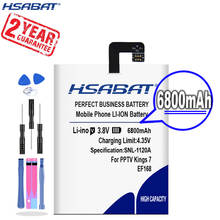 Новое поступление [HSABAT] 6800mAh EF168 Сменный аккумулятор для PPTV Kings 7 king 7S King7 PP6000 2024 - купить недорого