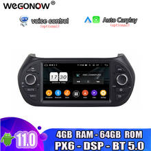 Tda7851 android11.0 8 núcleo 4g + 64g carro dvd player rádio gps wifi bt5.0 para fiat fiorino citroen nemo peugeot bipper 2008-201 2024 - compre barato