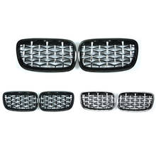 A Pair Diamond Grills Meteor Style Replacement Grille Car Front Bumper Grill For BMW E70 E71 E72 X5 X6 2007-2013 Car Accessories 2024 - buy cheap