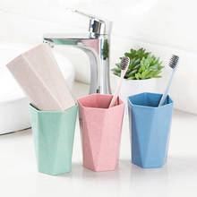 1PC Creative Toothbrush Cup Wheat Straw Washing Mouth Mug Portable Home Hotel Brush Storage Organizer Bathroom Accessories 2024 - buy cheap