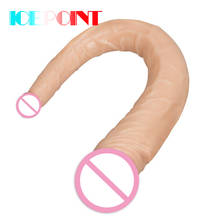 ICEPOINT 36*5cm Long Double Ended Heads Dildo Lesbian Artificial Penis Female Masturbation Cock Realistic Dildo Adult Sex Toys 2024 - buy cheap